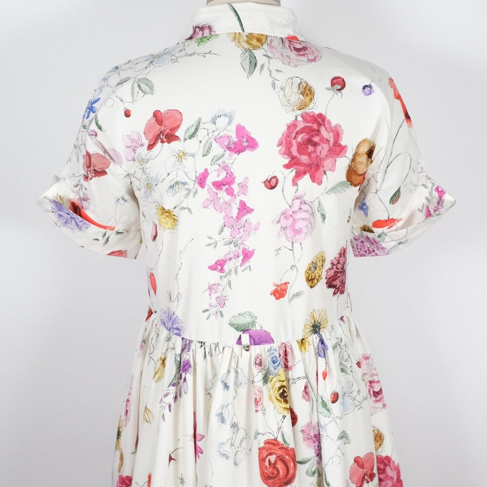 Christian Dior maxi dress 36 US 4 Florilegio 2023 print white floral - Picture 10 of 16